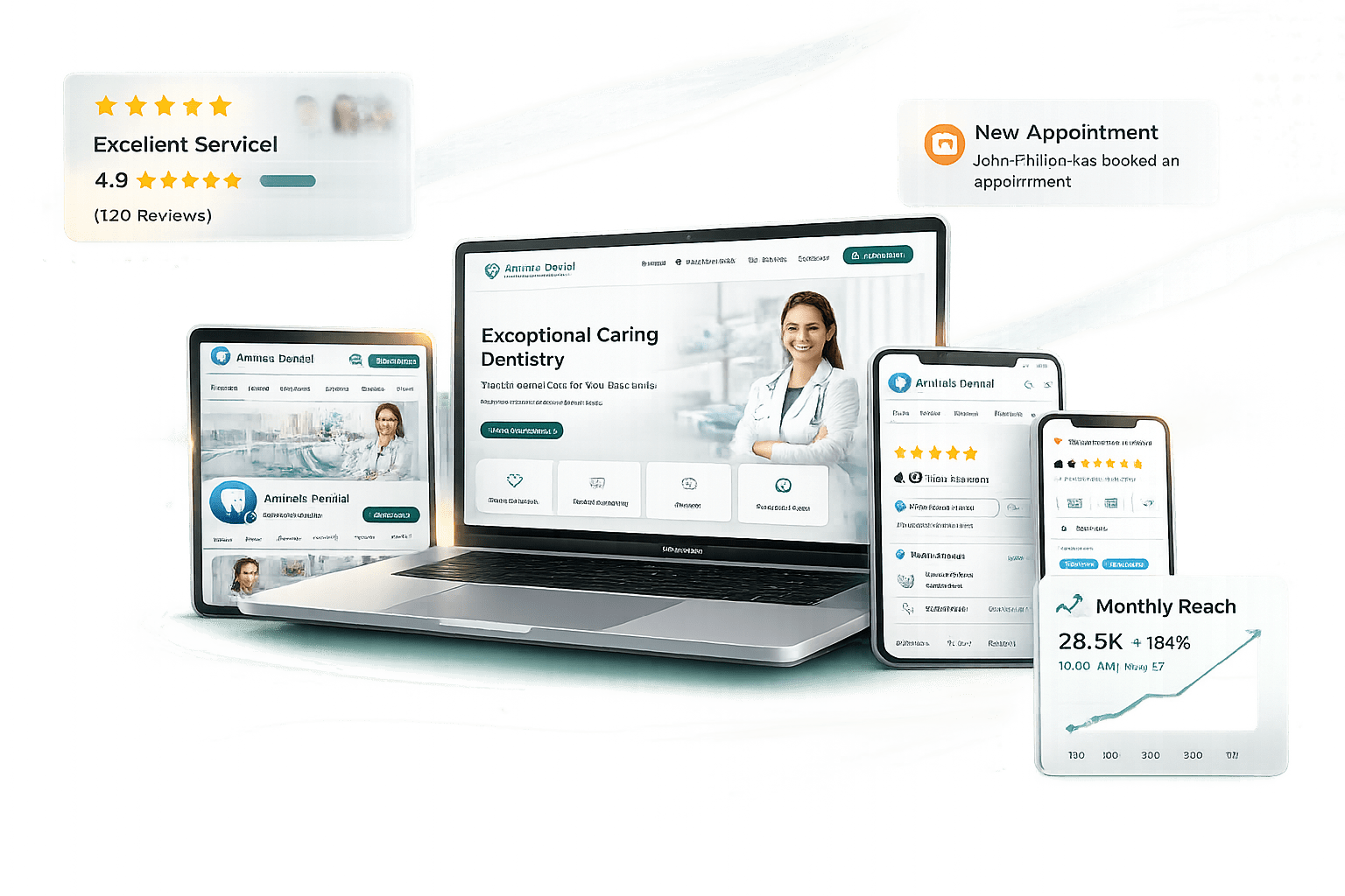 Website & SMM Mockup For Brandige Digital