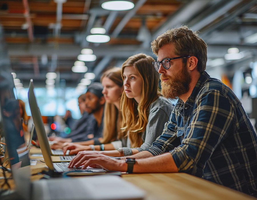 Focused Teamwork in a Tech-Driven Office