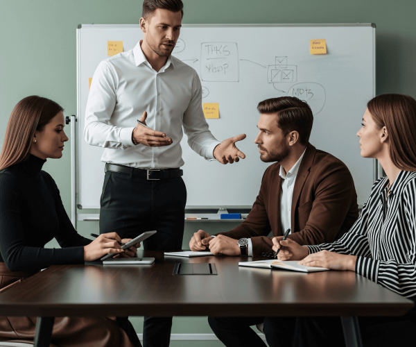Office Meeting Scene